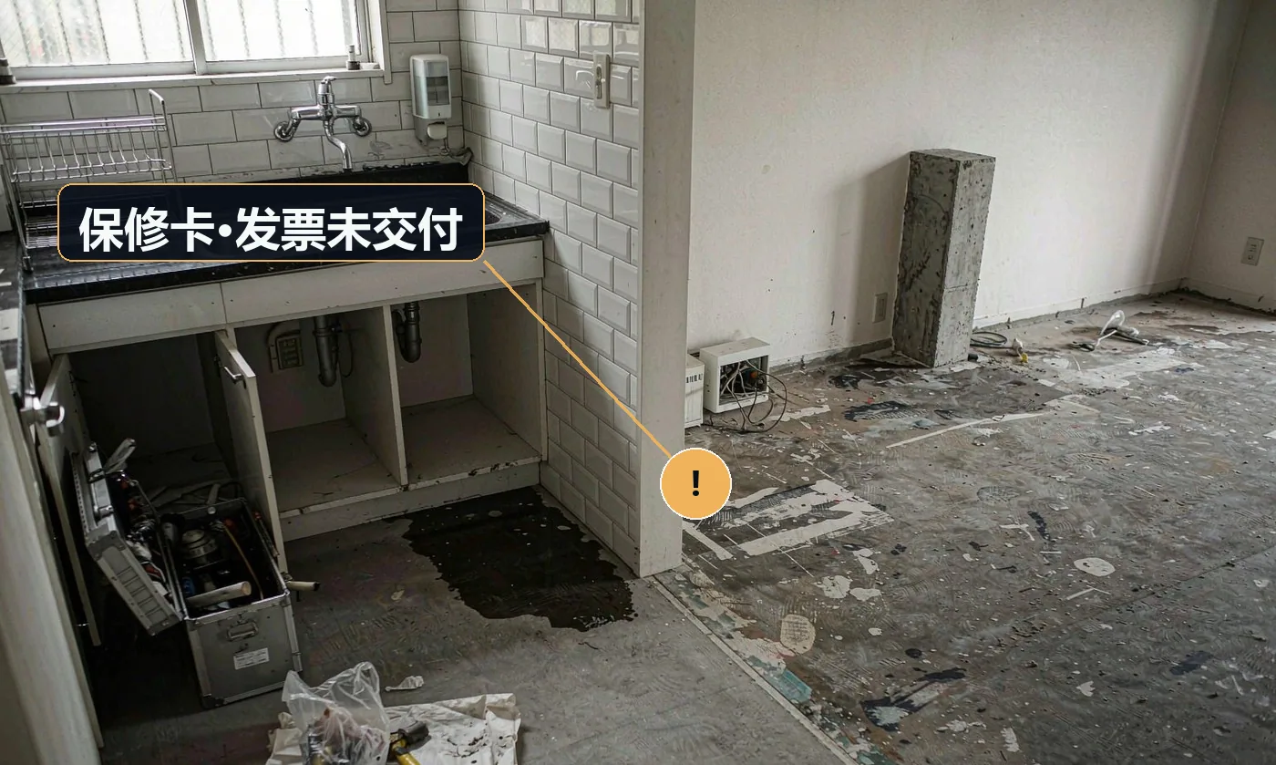 现象:机器出问题需要保修时,客户找不到凭证。原因:交付环节未清点资料
