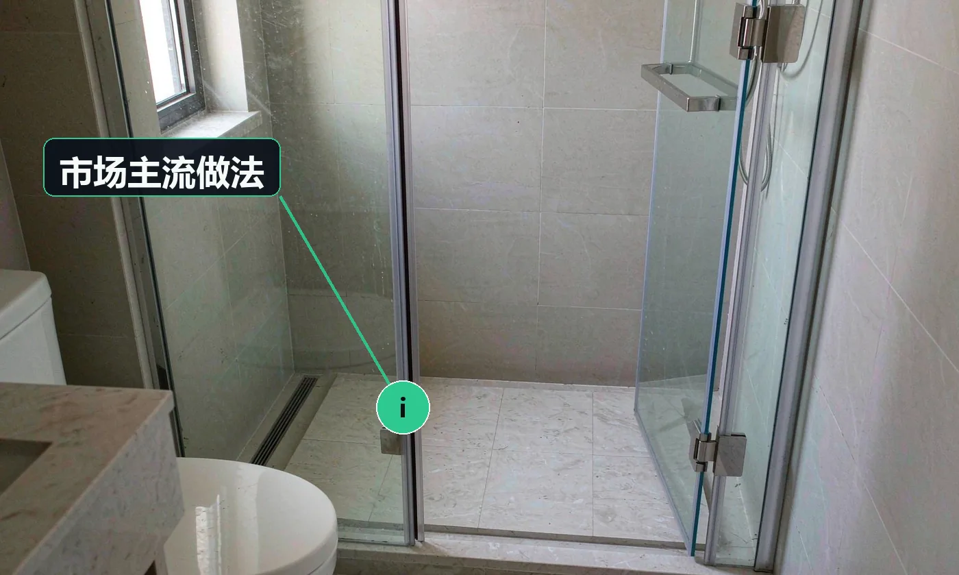 市场主流做法:与卫生间局改强绑定,几乎是标准配套;一体式与定制尺寸差价明显,定制溢价能力较好