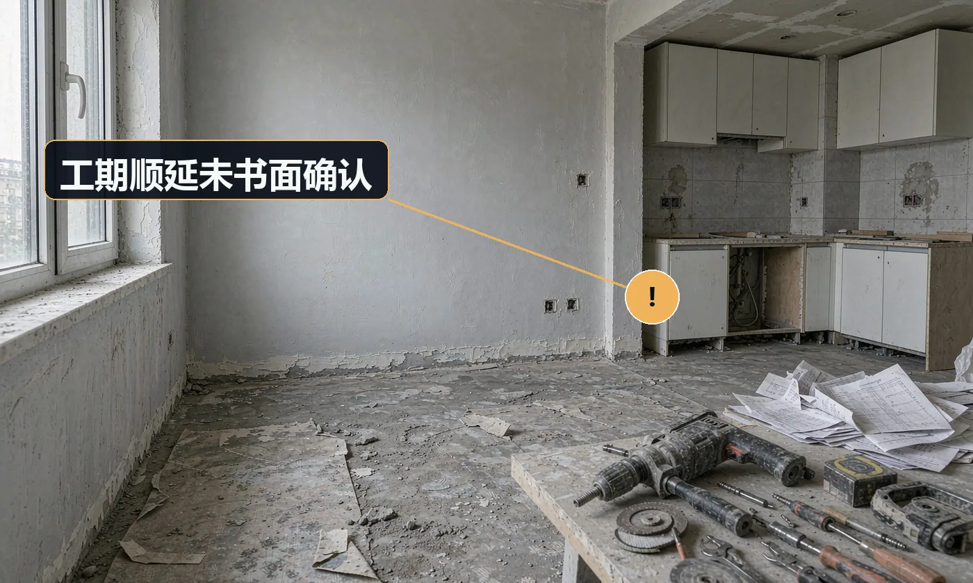 现象:工期拖了半个月,业主说你违约要扣钱。原因:停工原因全是口头,无书面顺延确认;无工期台账