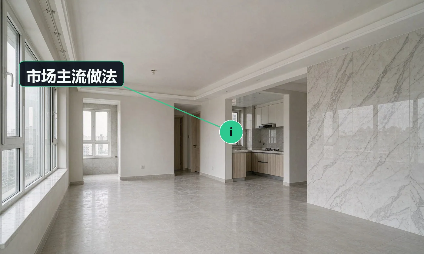 市场主流做法:在整体家装中的占比逐年下降,多用于业主有渠道或懂行的场景;利润薄但现金流压力小,适合作为补充业务
