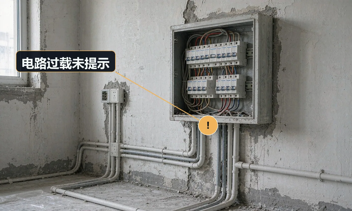 现象:换了更大功率的电器 / 灯具后频繁跳闸,甚至线管发热。原因:只做更换,未核算回路负载与线径