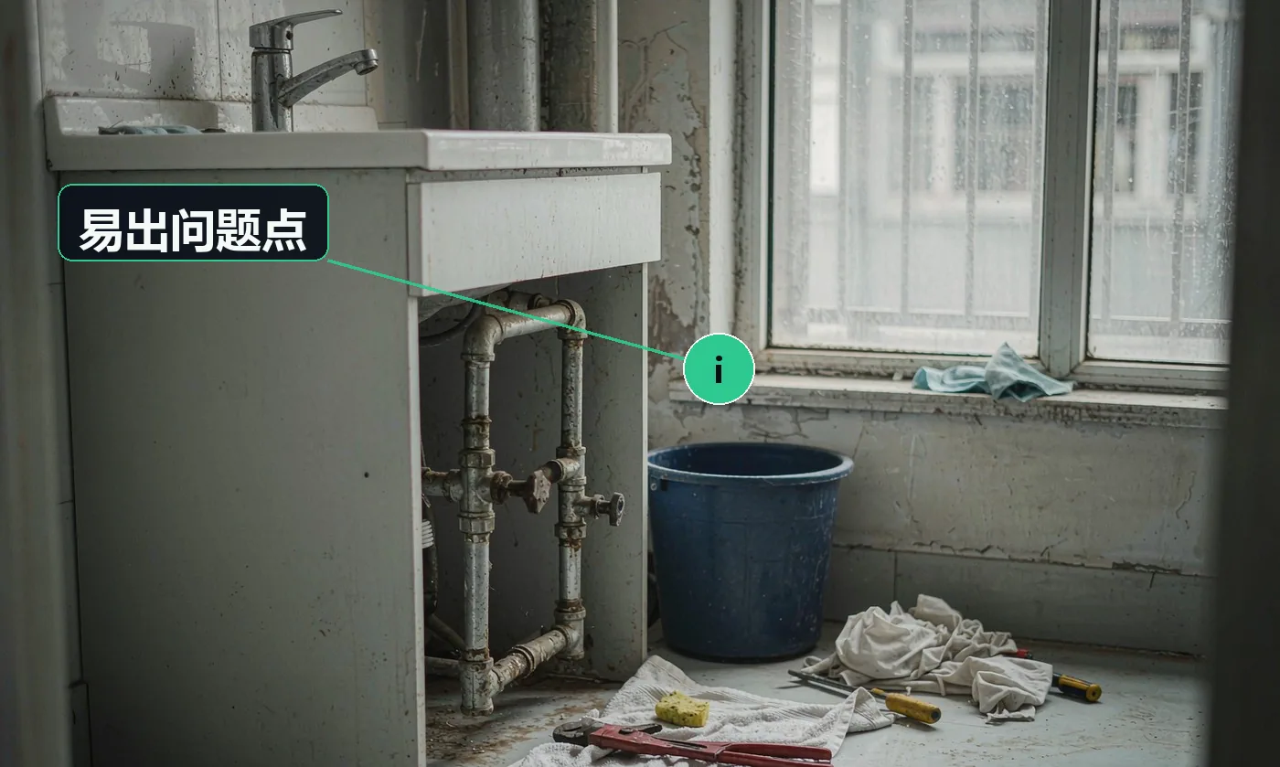 易出问题点:修完短期复发,客户直接失去信任;老旧管件一拆就碎,责任说不清就成了自己的账